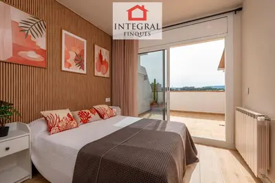 Cama o camas de una habitación en InStyle Apartament Palamós