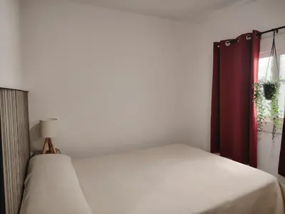 Cama o camas de una habitación en Apartamento centrico en Calella