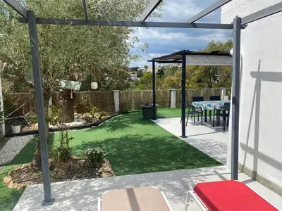 Jardín al aire libre en Can bambú Costa Brava