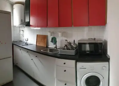 Una cocina o zona de cocina en Apartment 3 minutes from the beach and train station on foot