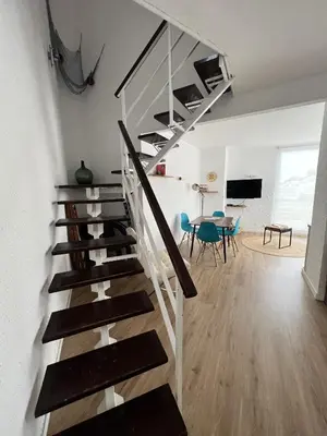 Una televisión o centro de entretenimiento en Precioso Duplex en Cala Salionç Tossa de Mar