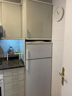 Una cocina o zona de cocina en Apartamento primera línea de mar en Platja d'aro