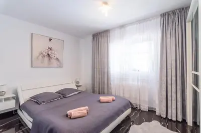 Cama o camas de una habitación en Villa Karina Lloret de Mar
