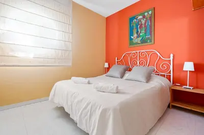 Cama o camas de una habitación en WELCS APARTAMENTO 170 PDA en el puerto