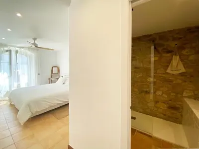 Cama o camas de una habitación en Casa BlauBegur - ref 056