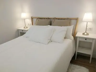 Cama o camas de una habitación en Habitación Sa Palomera con baño privado a 2 min del mar