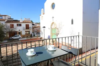 Un balcón o terraza de Apartament Antic Plankton - Calella Palafrugell - Free Parking, Beach, Wifi, Perfect holidays