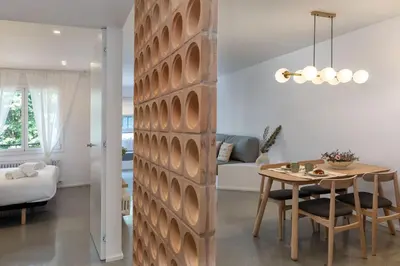 Cama o camas de una habitación en Flateli Lorenzana 35 A