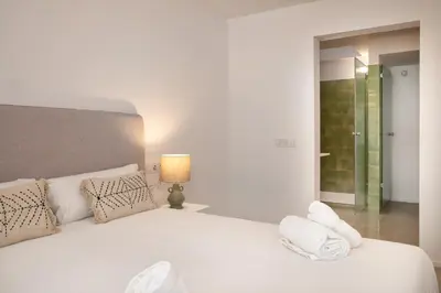 Cama o camas de una habitación en Flateli Lorenzana 35 B