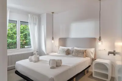 Cama o camas de una habitación en Flateli Lorenzana 35 C