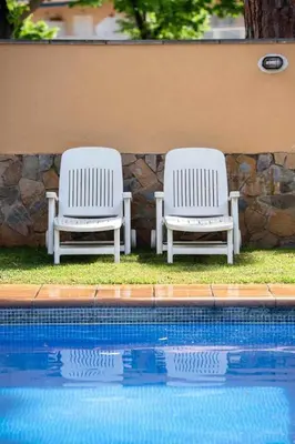 Piscina en o cerca de Espacioso ático con piscina en S'Agaró