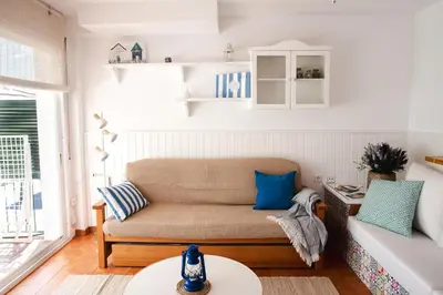 Zona de estar de Casita al lado mar en S'Agaró