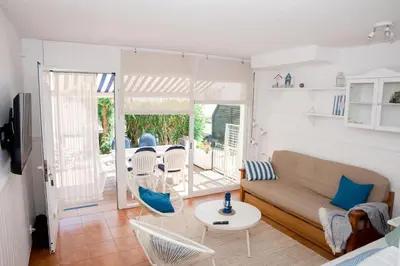 Zona de estar de Casita al lado mar en S'Agaró