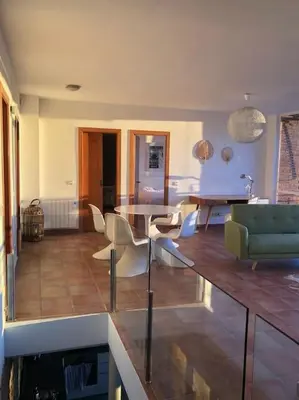 Zona de estar de Magnifique villa vue mer à 1km des plages