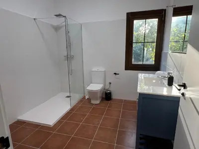 Un baño de Casa Rural Can Ricós - El Mirador del Montseny