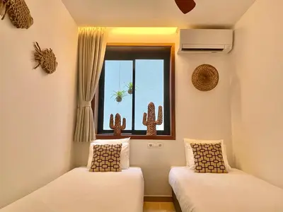 Cama o camas de una habitación en Villa Joie de Vivre