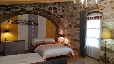 Cama o camas de una habitación en Casa turistica platja d'aro 2