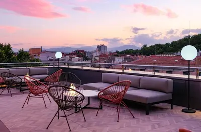 Un balcón o terraza de Hotel Ultonia
