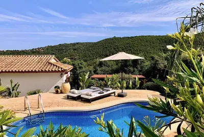Piscina en o cerca de Villa Marlena, Calonge, Costa Brava,1 luxe private studio-appartement with private pool in quiet area, adults only, Catalonia, Spain