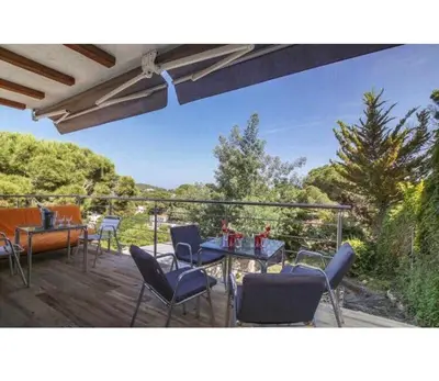 Jardín al aire libre en Casa Beach lloret de mar