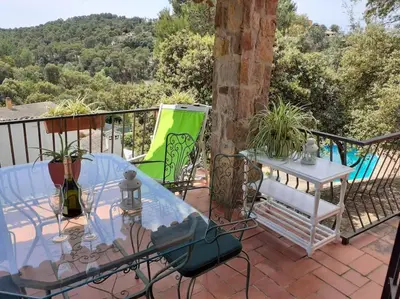 Un balcón o terraza de Begur Estudi en finca per a 4p Piscina Privada