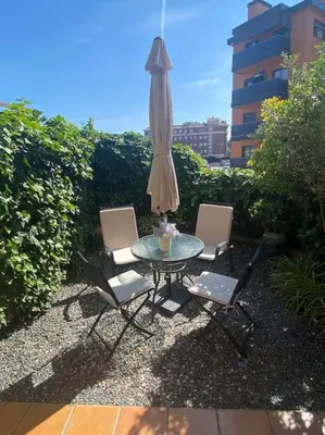 Jardín al aire libre en Apartamento Loft, LLoret de Mar
