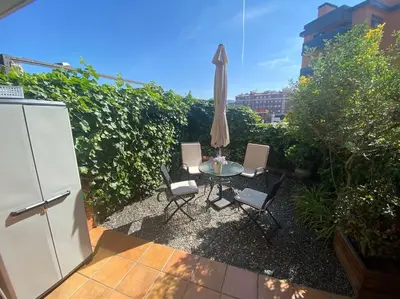 Jardín al aire libre en Apartamento Loft, LLoret de Mar