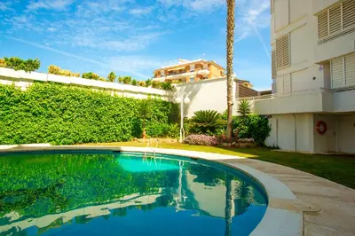 Piscina en o cerca de Bitacora Comfortable quiet flat near the beach