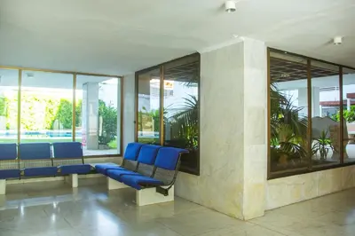 Zona de estar de Bitacora Comfortable quiet flat near the beach