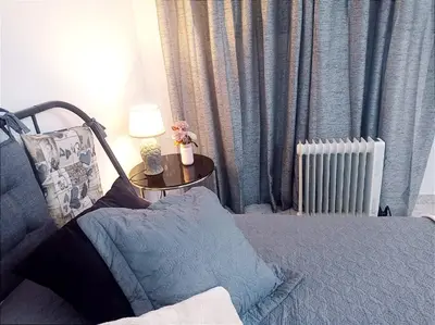 Cama o camas de una habitación en Estudio Paz