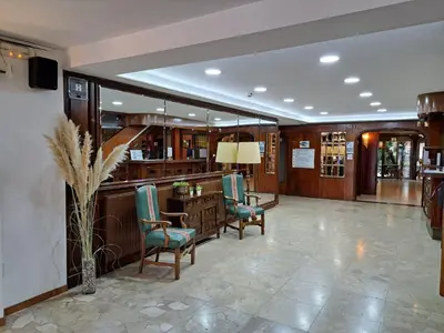 El salón o zona de bar de Vintage Hotel Mercedes