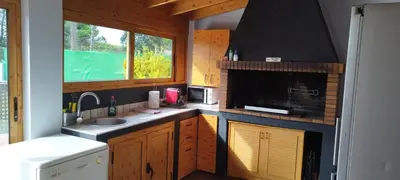Una cocina o zona de cocina en Apartamento privado con entrada independiente en Caldes de Malavella