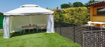 Jardín al aire libre en Apartamento privado con entrada independiente en Caldes de Malavella