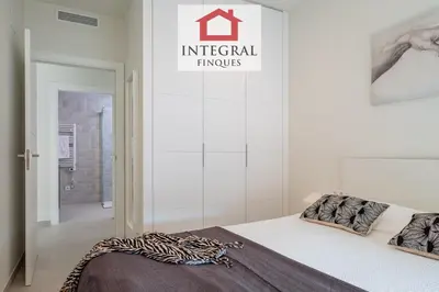 Cama o camas de una habitación en Apartament Mar Blau