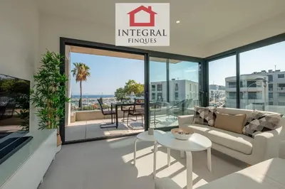 Zona de estar de Apartament Mar Blau