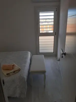 Cama o camas de una habitación en Passeig del Mar, 2