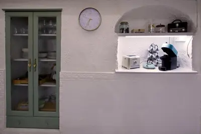 Una cocina o zona de cocina en Masia con encanto en el bosque a 10 min de Girona