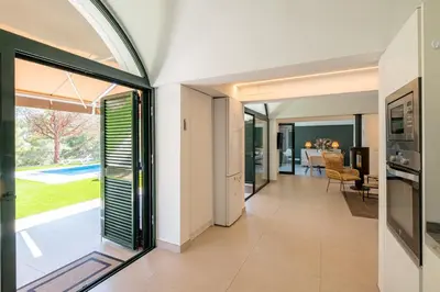 Una cocina o zona de cocina en Villa Can Reig Tamariu, next to the beach