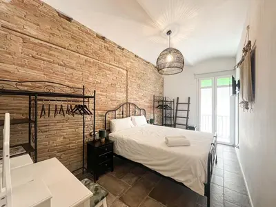 Cama o camas de una habitación en Chic apartment in Girona center