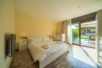 Cama o camas de una habitación en Villa California - Costa Brava - Platja d'Aro