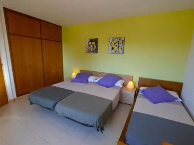 Cama o camas de una habitación en Petit Castell 10 persones Costa Brava