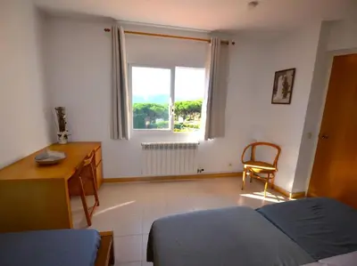 Cama o camas de una habitación en Petit Castell 10 persones Costa Brava