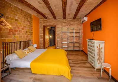 Cama o camas de una habitación en St Domènec apartment