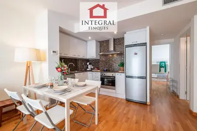Una cocina o zona de cocina en Brisa Marina Apartament Palamós