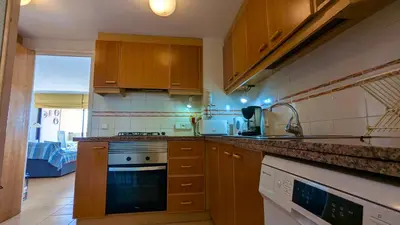 Una cocina o zona de cocina en EVH-101 Apartamento en primera línea