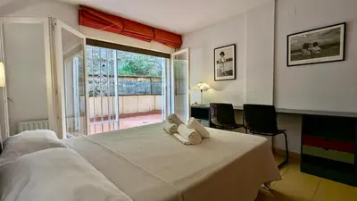Cama o camas de una habitación en EVH-101 Apartamento en primera línea