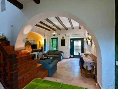 Zona de estar de EVH-102 Casa dentro del castillo de Tossa de Mar