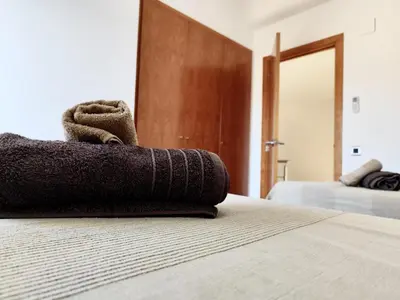 Cama o camas de una habitación en EVH105 - Casa con piscina privada