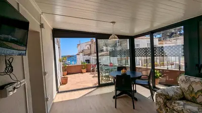 Un balcón o terraza de EVH-106 Apartamento en pleno corazón de Tossa de Mar