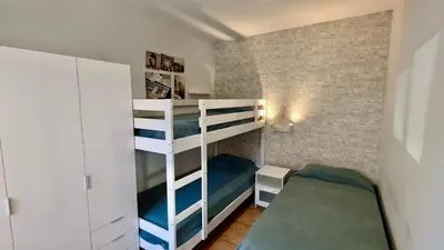 Cama o camas de una habitación en EVH-109 Planta baja con terraza en el centro
